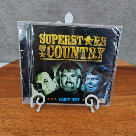 Time Life Superstars of Country Party Time Two Disc Set Music CDs VTG New Sealed - Picture 1 of 7
